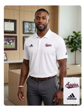 New Adidas BG CCI Polo Shirt Sz 2XL ClimaCool Men’s Athletic sportswear white